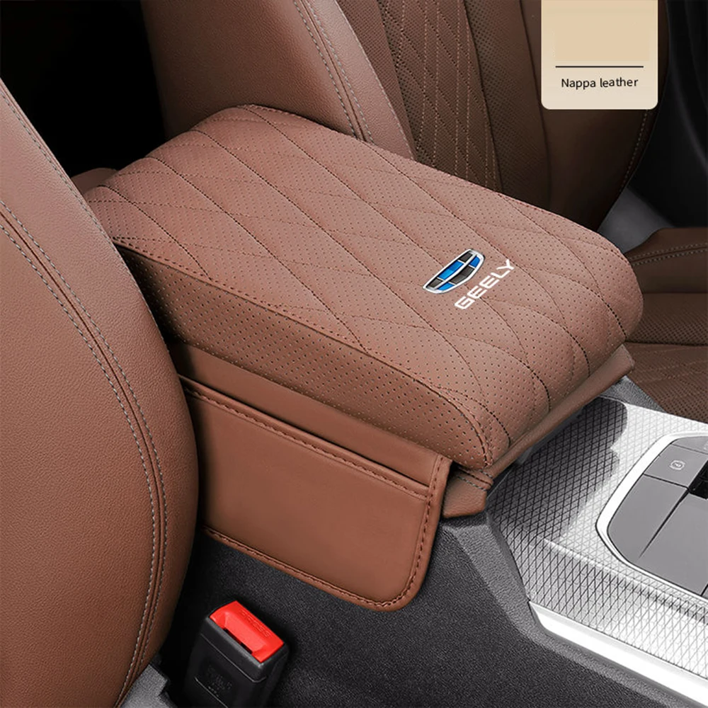 For Geely Starray L Preface 2024 2025 Car Armrest Box Height Increase Pad Leather Protective Cover Storage Bag Auto Styling