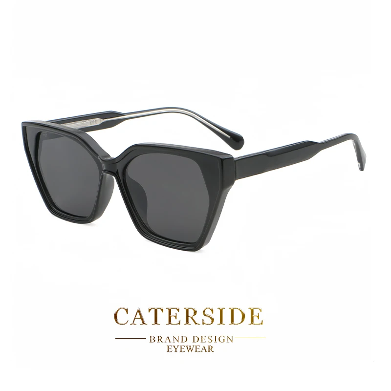 Caterside Retro Pilot Zonnebril Mannen Groot Frame Propionzuur Pin Punk Zonnebril Vrouwen Reizen Party Winkelen Brillen Zomer – Detail 7