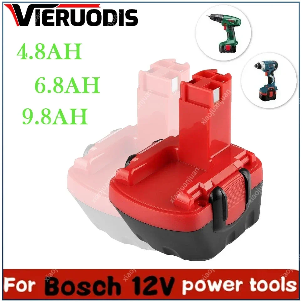 For Bosch 12V 9.8Ah PSR 1200 Rechargeable Battery GSR 12V AHS GSB GSR 12VE-2 BAT043 BAT045 BAT046 BAT049 BAT120 BAT139 Newest