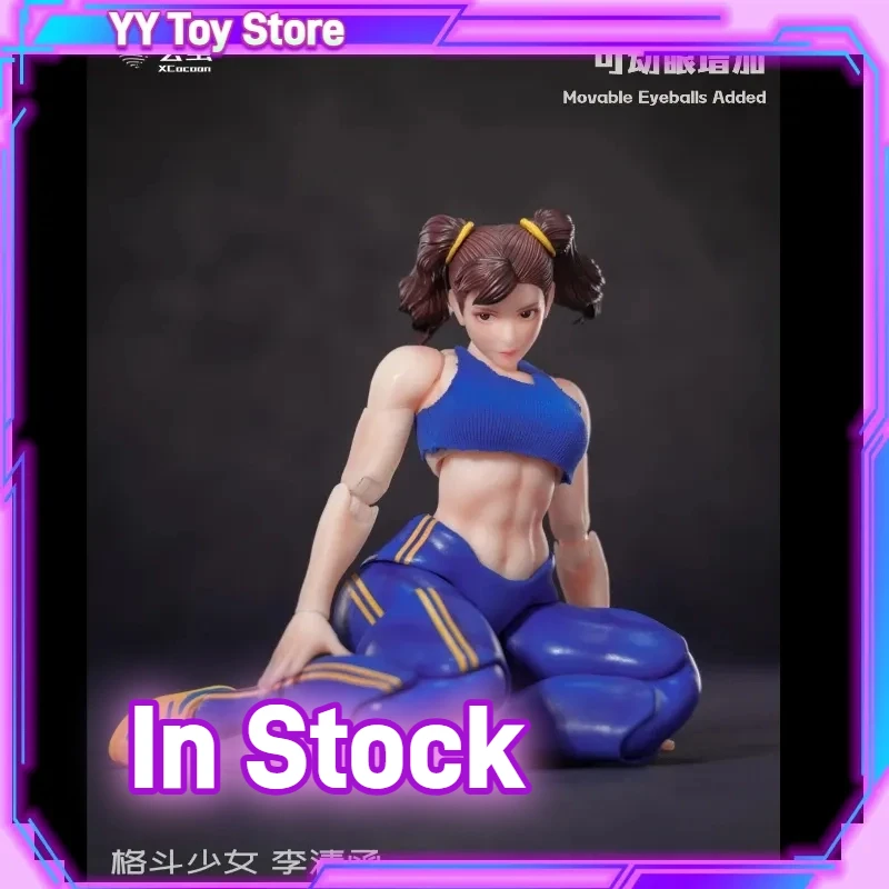 

Xcocann Studio & Mountainmoon Fighting Girl Quinn Lee Anime Action Figure 1/12 Scale Street Fighter Chun-Li Collectible Toy
