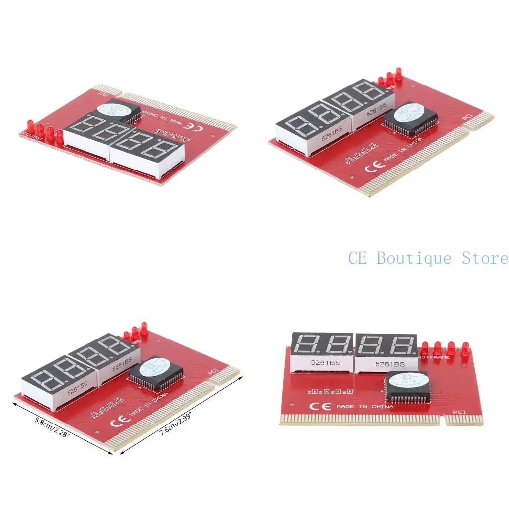 652F LED Diagnose Post Card Motherboard Tester for PCI Bus Mian Board