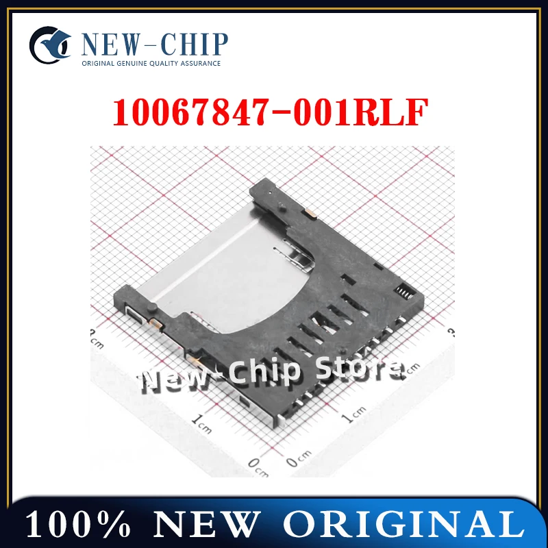 2PCS-50PCS/LOT   10067847-001RLF Memory card connector SD CARD CONNECTOR 10067847  New Original