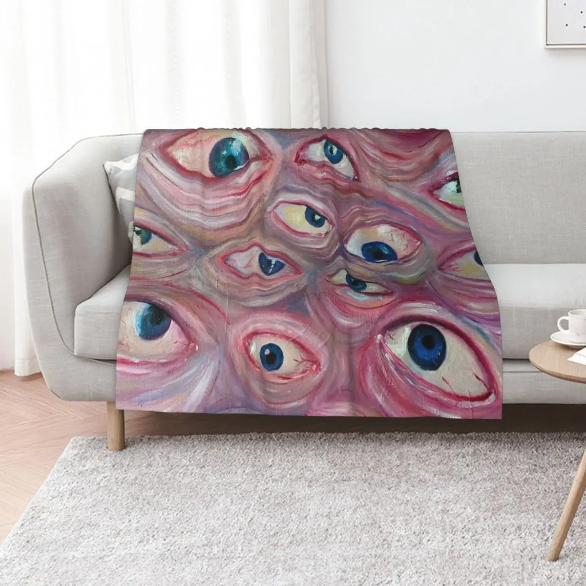

Eye See You Throw Blanket Bed linens for sofa Decorative Sofa heavy to sleep Blankets