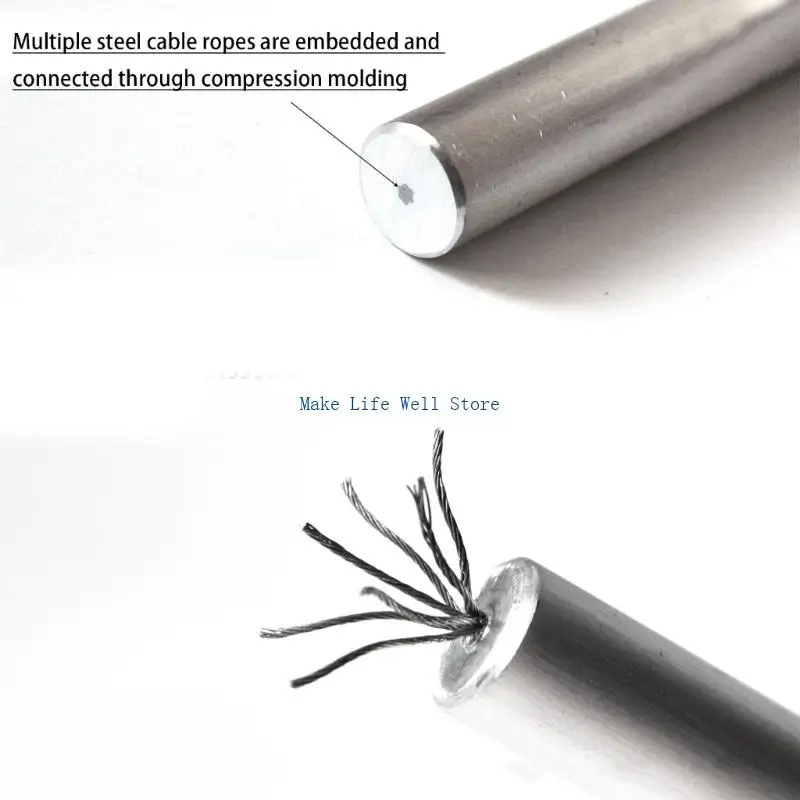  4 Section Metal Alternative Rod For Warm System 42 43 44 Unit Silver US Standards