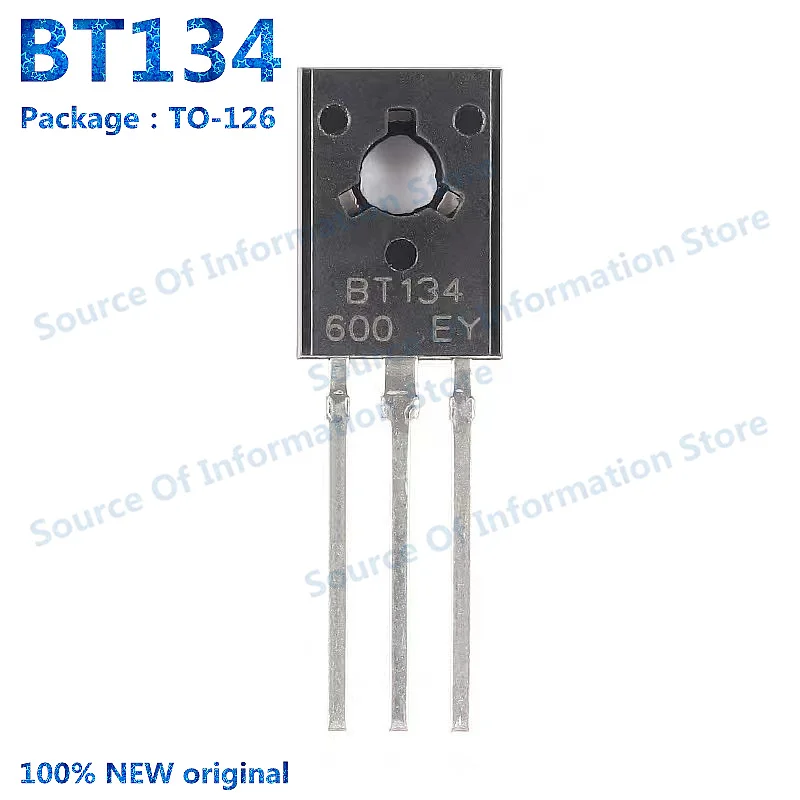 

10Pcs, BT134 TO-126 4A/600V Bidirectional SCR/Thyristor