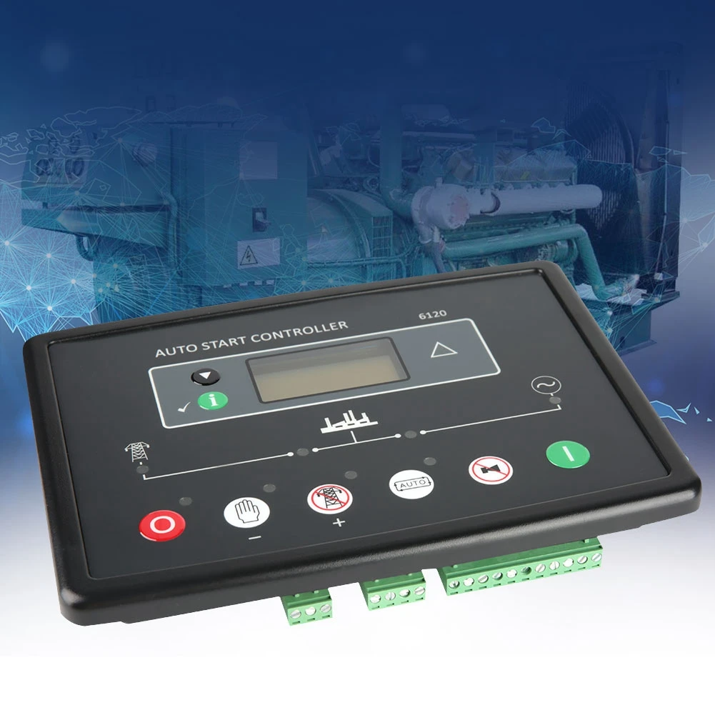 DSE6120 البحر وحدة تحكم المولدات الإلكترونية لوحة التحكم شاشة الكريستال السائل مولد لوحة التحكم وحدة تحكم المولد