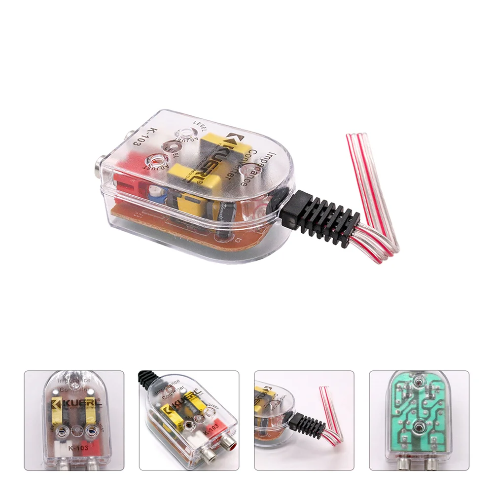 

2 Pcs Audio Converter Reliable High Frequency Low Car Sound Converting Accessory Adapter Devices Wireless Speakers