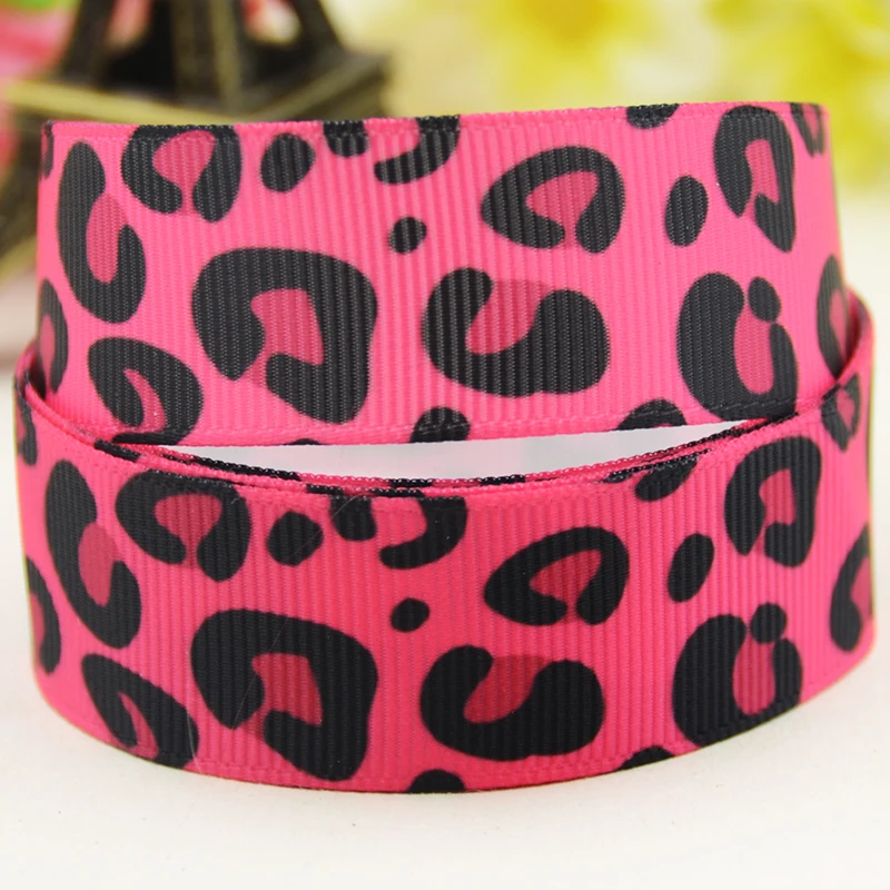 22mm 25mm 38mm 75mm Animal stria cartoon printed Grosgrain Ribbon party decoration 10 Yards satin ribbons