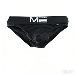 Men's Fashion Briefs Skin Friendly Stretchy Cotton Breathable Comfy Sweat Absorption Bulge Pouch Hip Lift Elastic Sports Bikini