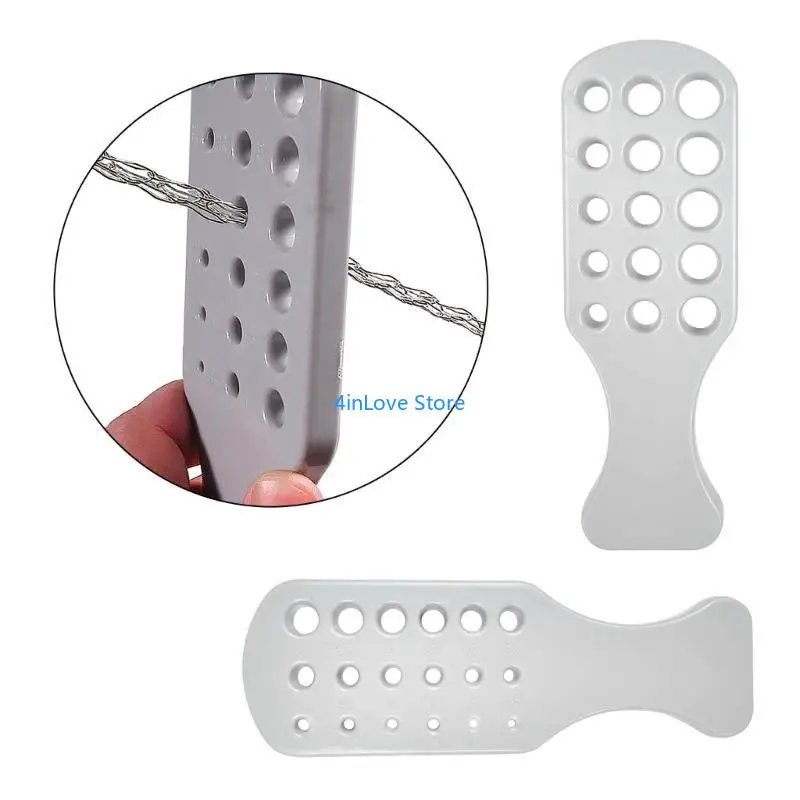 T4MD 2pcs/Set Plastikdraht -Drawplate Metallnetz -Ziehplatte Schmuckwerkzeuge für Halskette