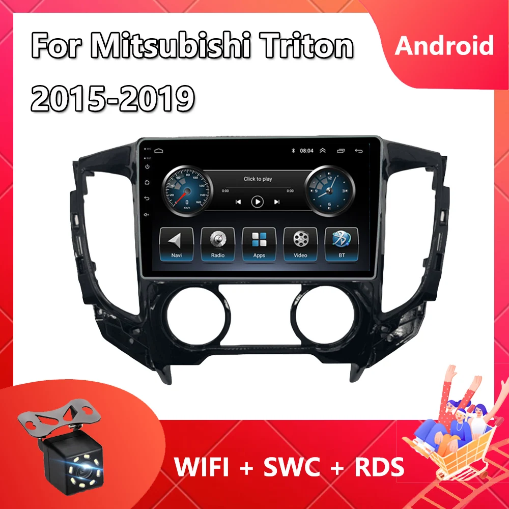 

2 Din Android 11 Car Radio For Mitsubishi Triton 2015 - 2019 Auto Multimedia Video Player Carplay Bluetooth Split Screen FM TMPS