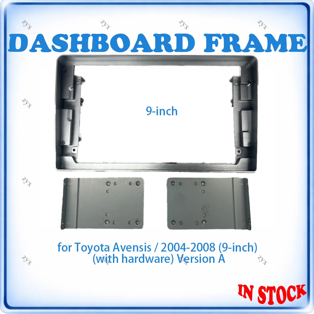 

Car Radio Fascia Frame For Toyota Avensis 2004-2008 9 inch A Version Metal Hardware Stereo Panel Wiring Harness Power Cable
