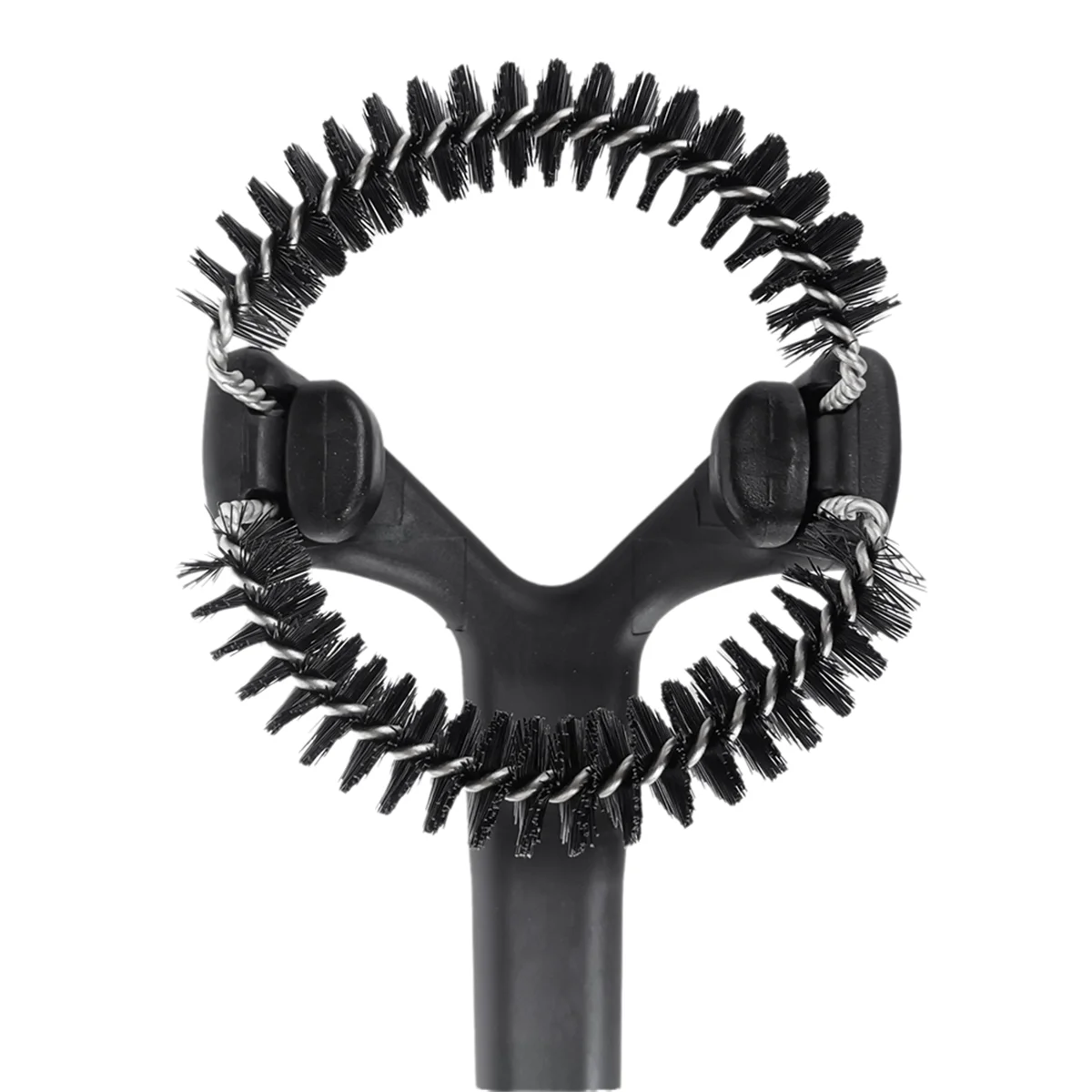 2Pcs Coffee Machine Cleaning Brush Detachable Nylon Bristles Espresso Machine Brush with 2 More 360°Cleaning Bristle B-A70Z