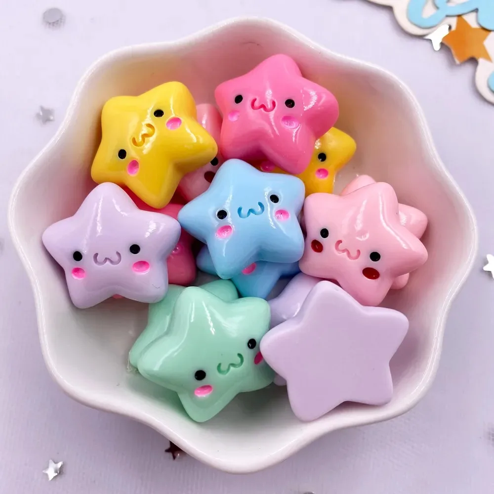 TX105 20PCS Mix Resin Kawaii M - Star Flat Back ulasan dan harga
