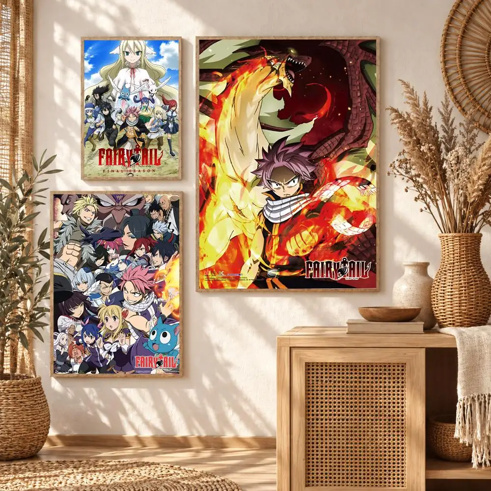Fantasy Classic Anime F-Fairy Tail Painting Calligraphy Modern Canvas Wall Art Prints for Living Room Decor | Wall Decals
