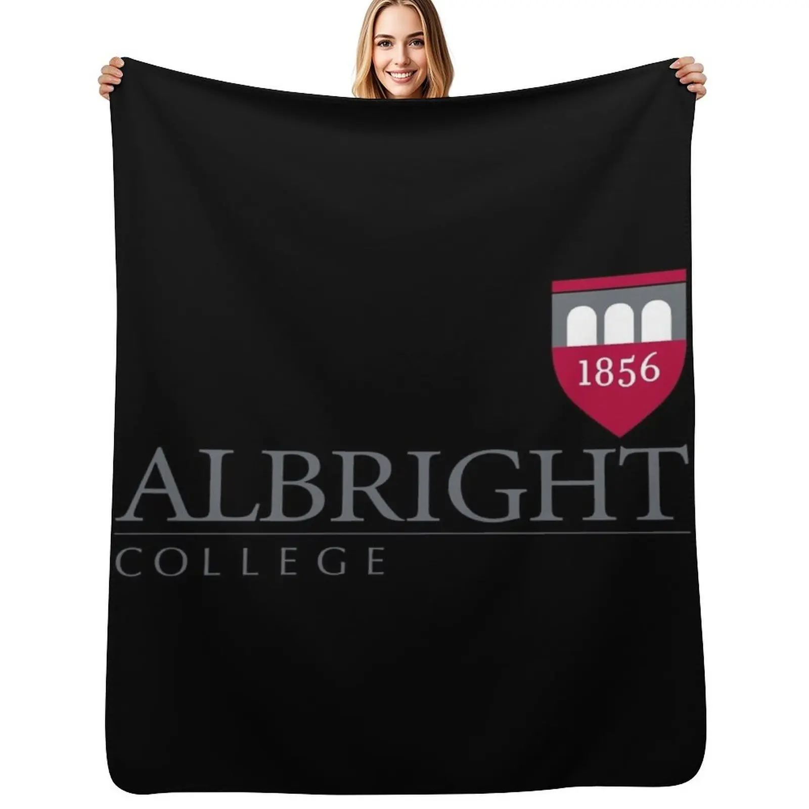 

albright college Throw Blanket Luxury Custom Soft bed plaid Blankets