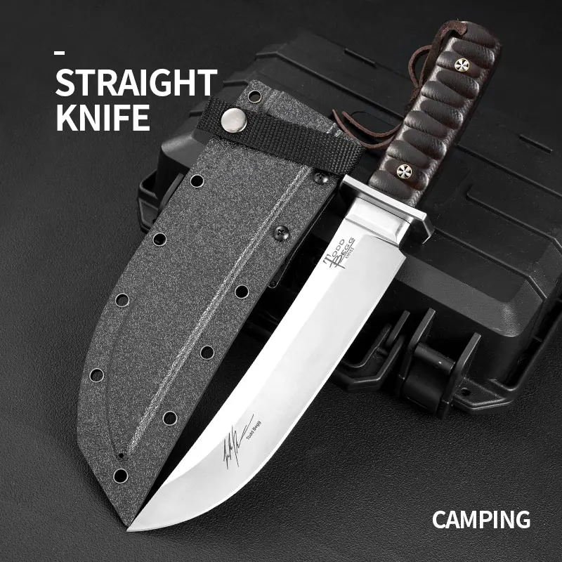 1PC Military Tactical Knife, EDC Fixed Blade,Self-Defense Knife, Stainless Steel Kitchen Utility Knife,Wilderness Survival Knife