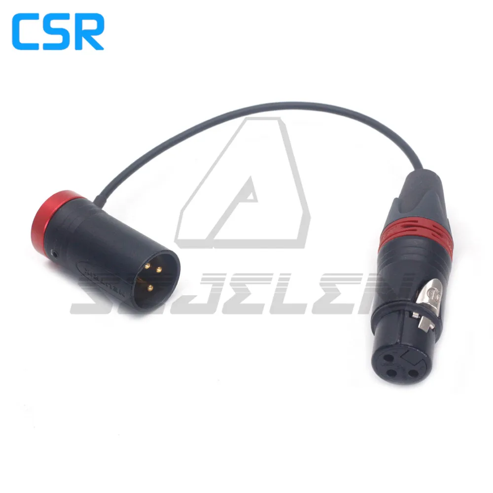 XLR 3-pin Female to Right Angle XLR 3-pin Male for Cyclone Audio Cables Custom Lengths and Colors