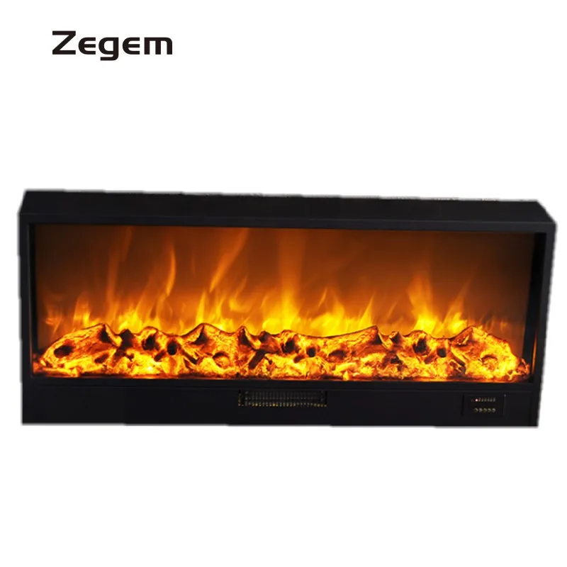 Modern LED Electric Fireplace Insert 100*15*40cm With Remote Control For Home Or Hotel Use