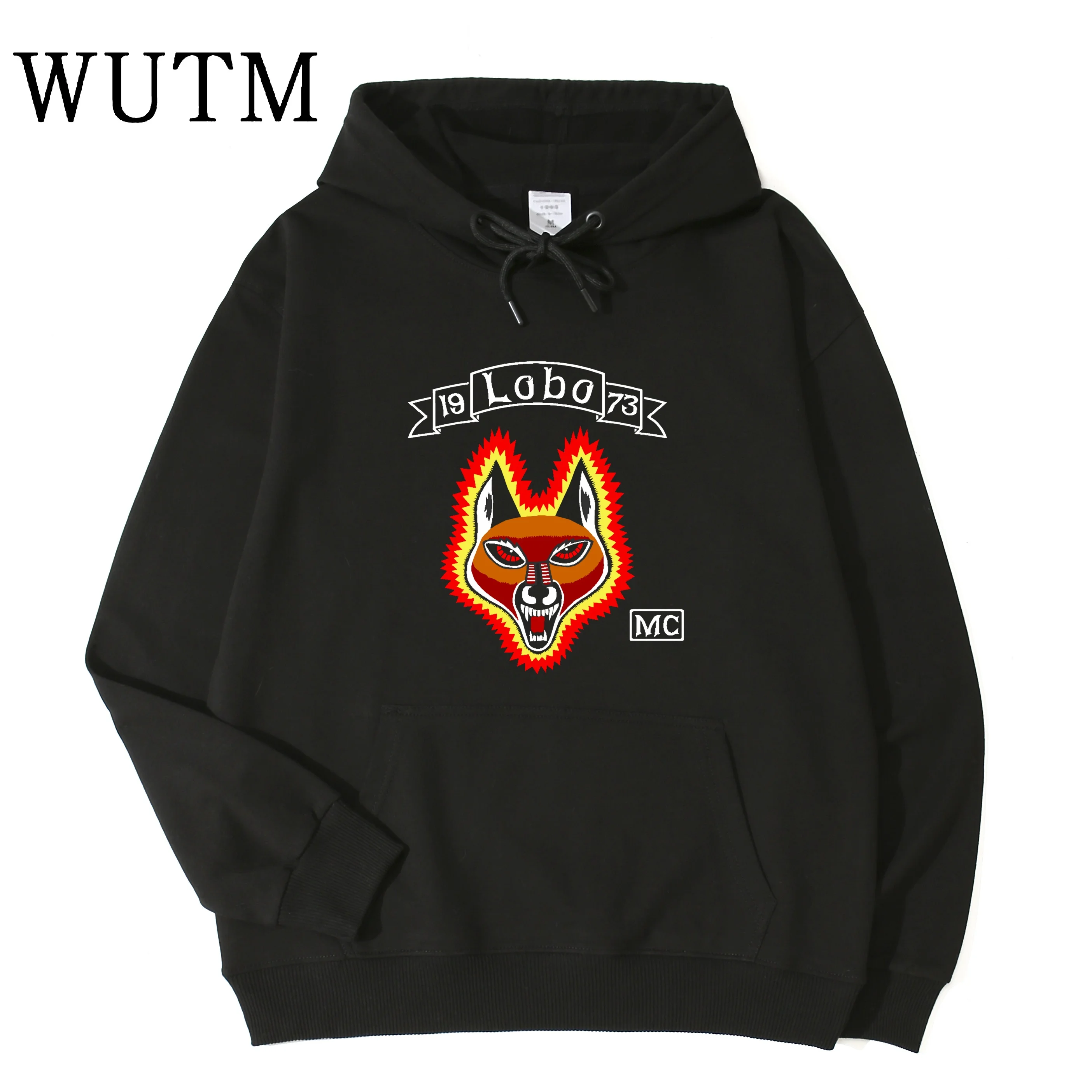 Lobos Mc Sudadera con capucha unisex hombres mujeres de manga larga