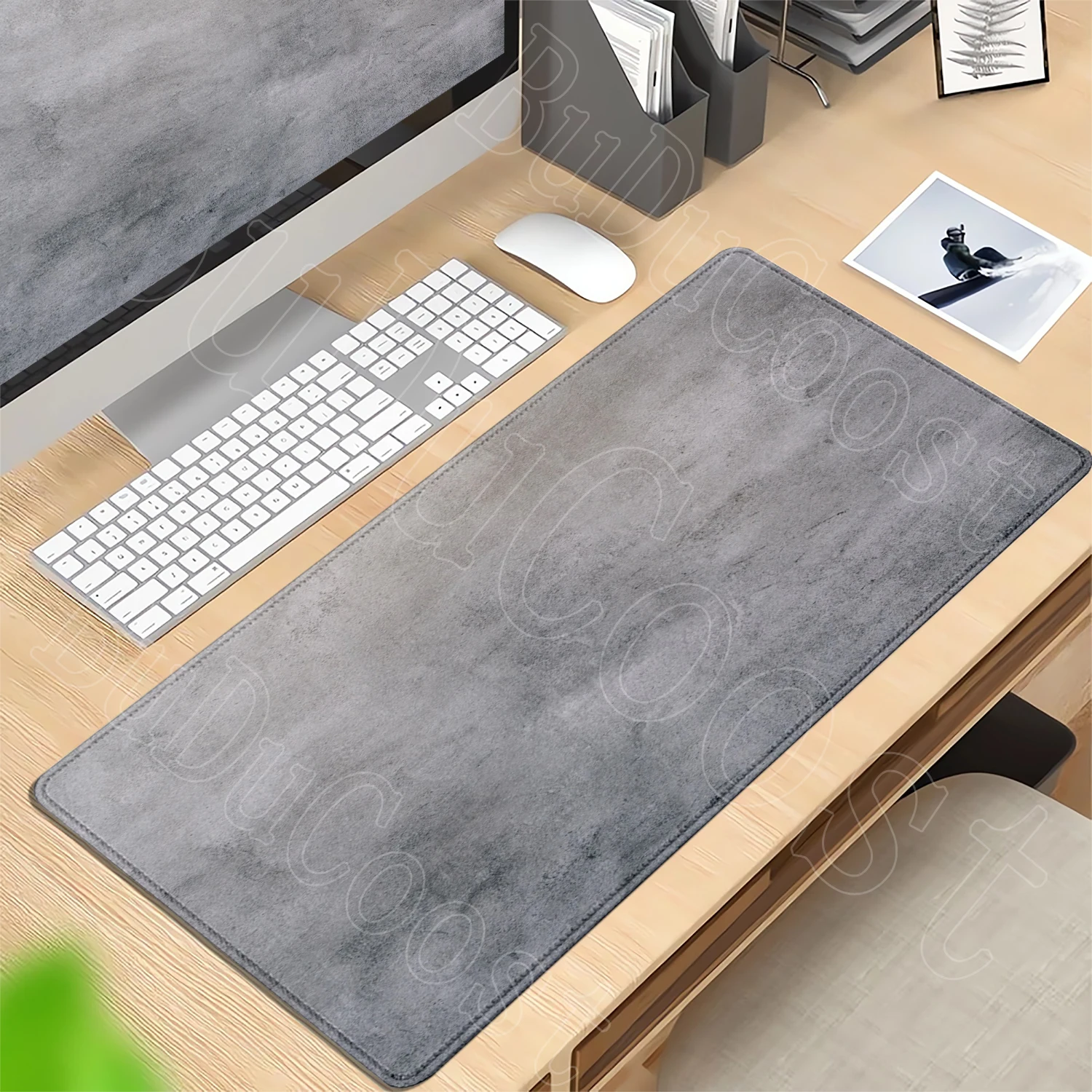 Rubber Anti-slip Gaming Keyboard Mousepads Long Desk Pads Grey Series Mouse Pad Large Computer Table MatsXXL Computer Components