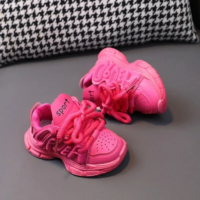 Kid Shoes Girl Soft Sole Casual Shoe Child Trendy Shoes Anti Slip Autumn Boy Sports Shoe Breathable New Comfortable Running Shoe