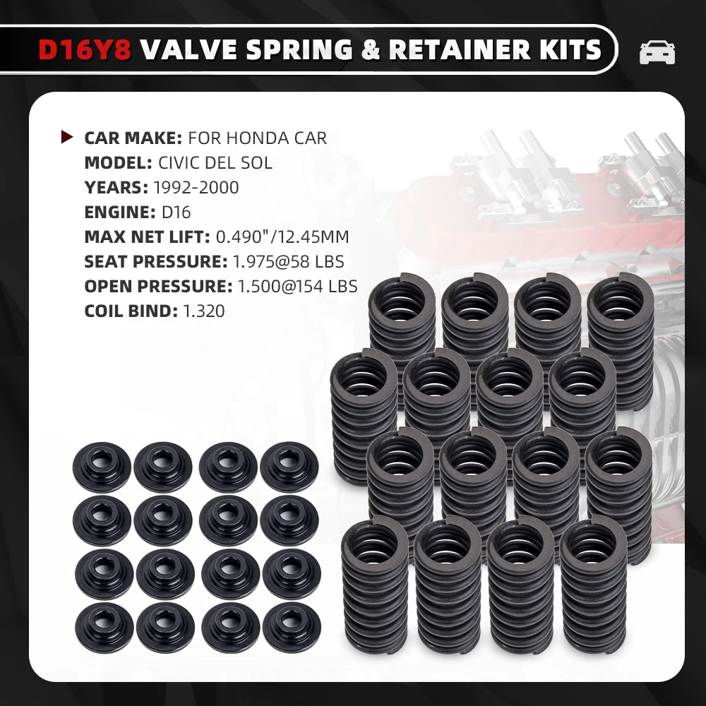 RASTP-1131 محرك السيارة صمام الربيع عدة عالية السرعة الصلب 11UD لهوندا سيفيك D16 D16Y D16Y8 D16Z6 EM1094 #6