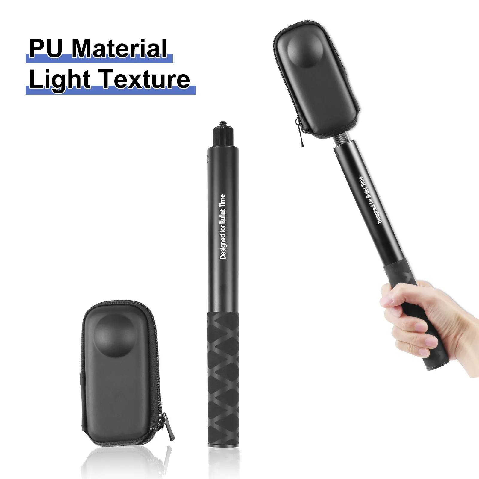 For Insta360 X5 PU Carrying Storage Bag Anti-scratch Portable Storage Case Cover for Insta360 X5 X4 X3 ONE X2 Panoramic Camera