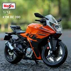 Maisto 1:12 KTM RC 390 스포츠스터 오토바이 모델, 정적 다이 캐스트 차량, 수집용 거리 기관차 장난감, 선물 컬렉션