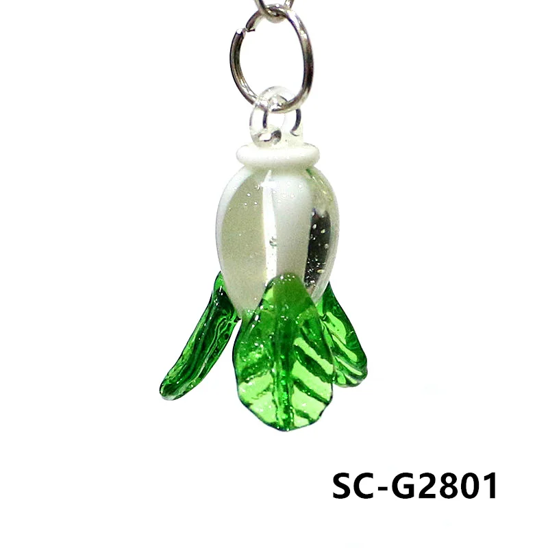 Glass Fruit Vegetable Charm Mini Apple Eggplant Peach Lemon Pumpkin Olive Corn Strawberry Tomato Garlic Pea Pod Scallion Pendant