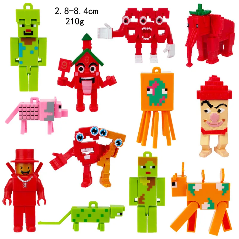 Italienische Brainrot-Actionfiguren „Steal A Brainrot“, Modellpuppe, Anime-Ornamente, 67 Haus, 9 Mitarbeiter, Erdbeere, Elefant, Kinderspielzeug, Geschenk