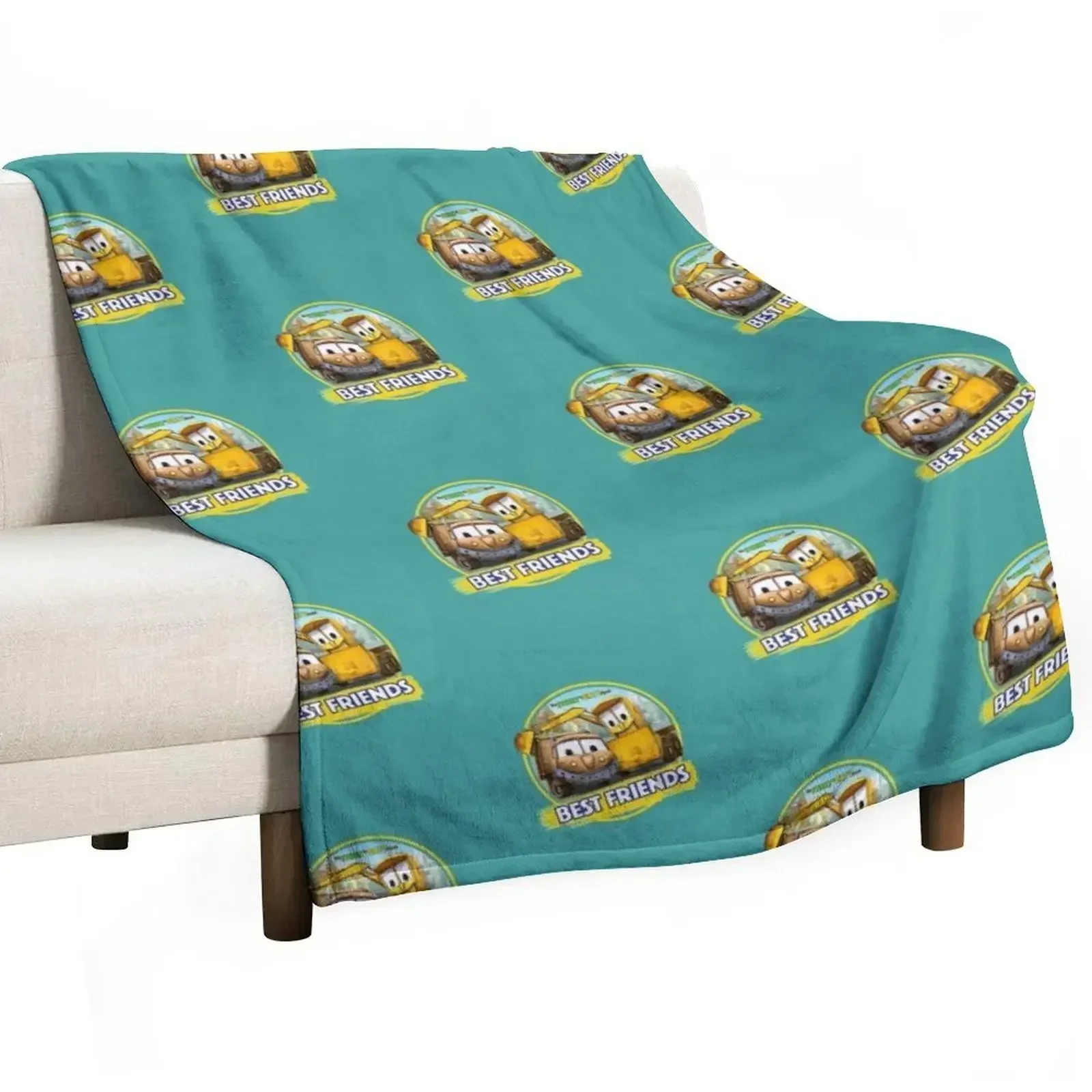 Kids The Stinky and Dirty Show - Best Friends Throw Blanket Plaid on the sofa wednesday Beach Sofas Blankets