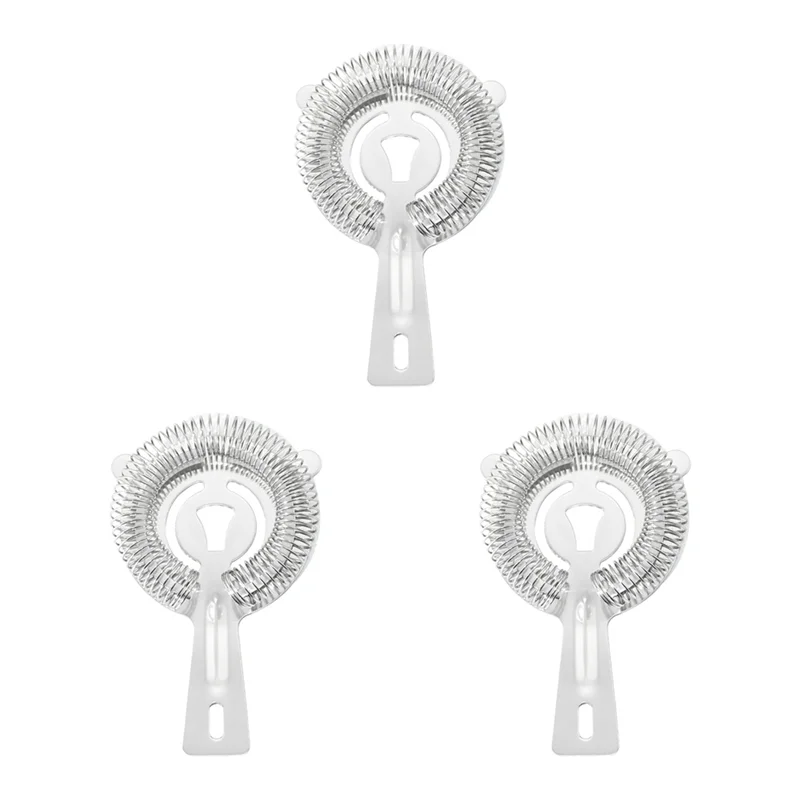 【Recommend】3Pcs Cocktail Strainer Set, Fine Mesh Filter For Coffee, Tea, Juice & Cocktails,Wine Filter Colander Bar Appliance