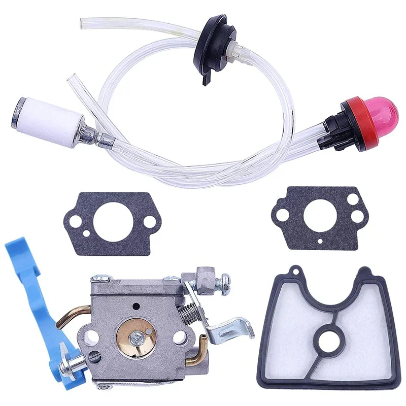 Carburetor with Air Fuel Filter Line Tune for Husqvarna 125B 125BX 125BVX Leaf Blower Parts for Zama C1Q-W37 581798001 Rare