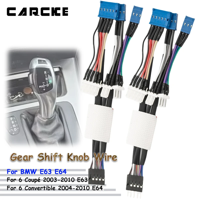 

E63 2pcs Wires of Gear Shift Knob E64 For BMW Gear Shifter Lever Cable Retrofit Kit Modified Interior Car Accessories Replace