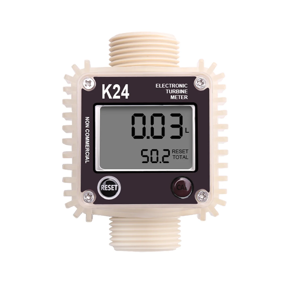 K24 Turbine Digital Oil Fuel Flow Meter Gauge For Chemicals Liquid Water