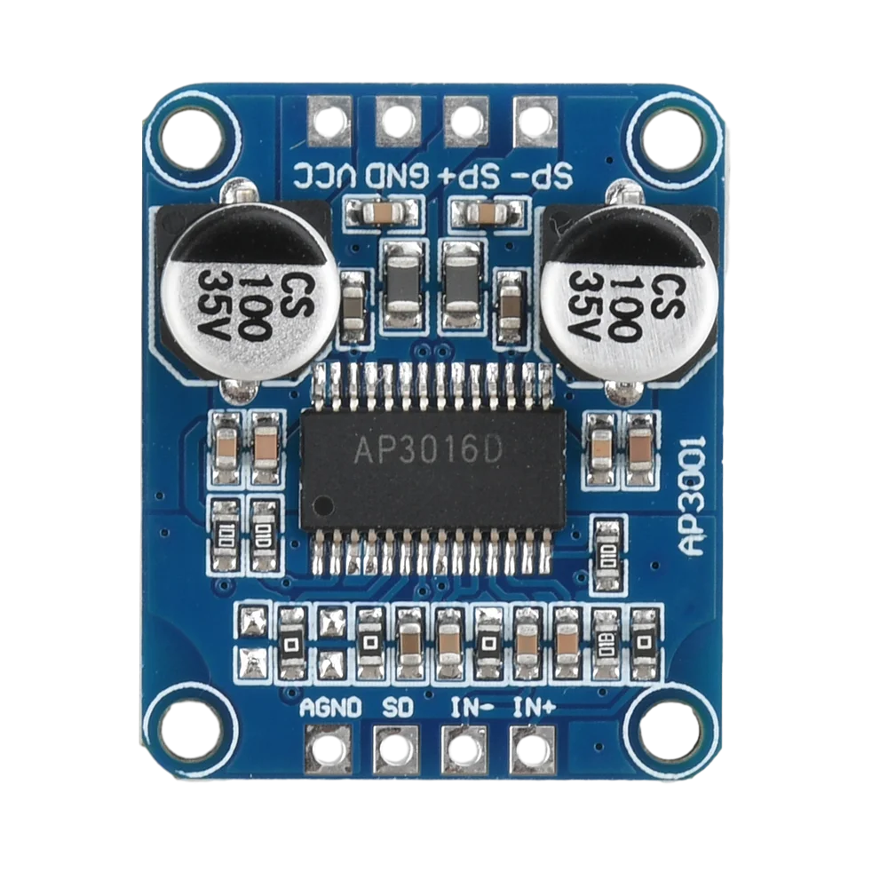 High Power Amplifier Board Module DC8-24V Class D Digital 10W/20W/30W AP3001 for Audio Applications