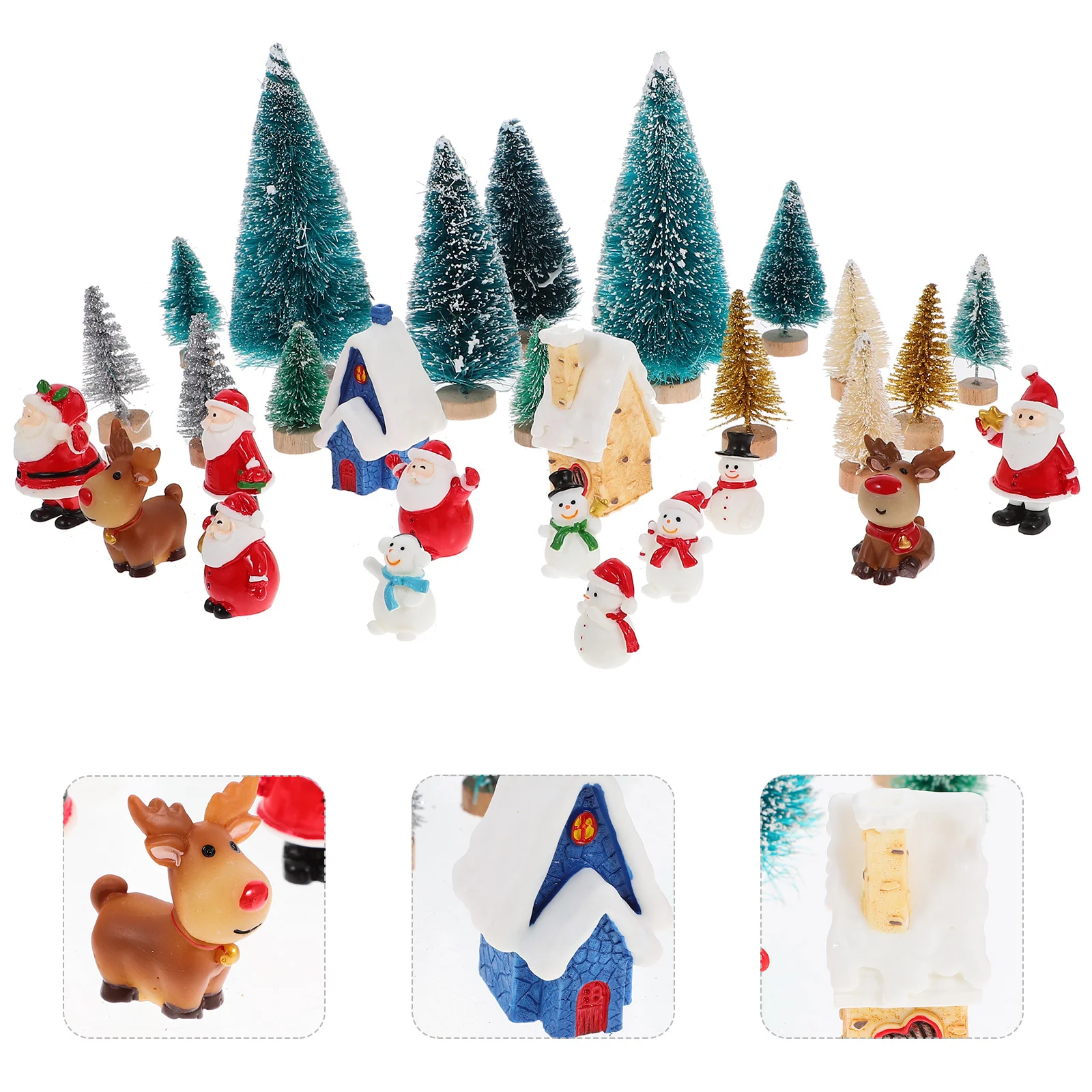 

Xmas Decor House Decoration Landscaping Mini Indoor Christmas Decorations Supplies Winter