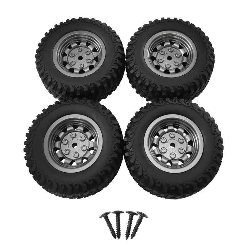 

75mm 5mm Hex MN99S Rubber RC Wheels for MN98 MN82, WPL C24-1 B36 D12 C64 D74-1 Off Road Car Upgrade, High-Performance RC Tire