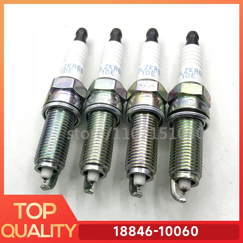 4pcs SILZKR6B10E 18846-10060 Iridium Spark Plug For Hyundai I30 Accent Veloster Solaris For Kia Rio Soul 1884610060 SILZKR6B-10E