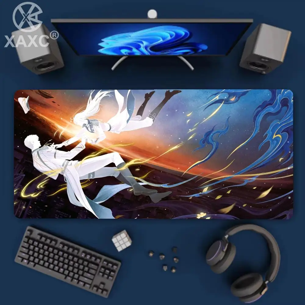 Mouse Pad Laptop Love And Deepspace Caleb Mousepad Office Computer Gamer Anime Keyboard Pad PC Cartoon Cool Desk  Mat Gift XAXC
