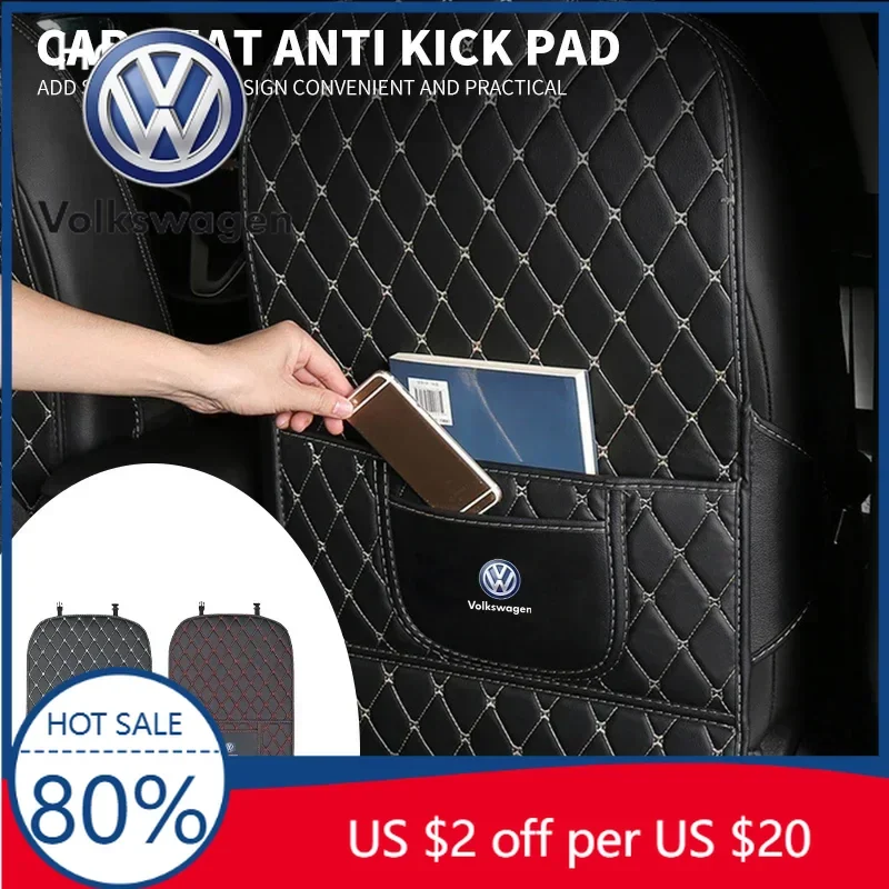 

Новинка 2025: Защитный коврик на спинку сиденья автомобиля (от грязных ног) для Volkswagen Golf R, Scirocco, Polo, Passat, GTI, T5 R (1 шт.)