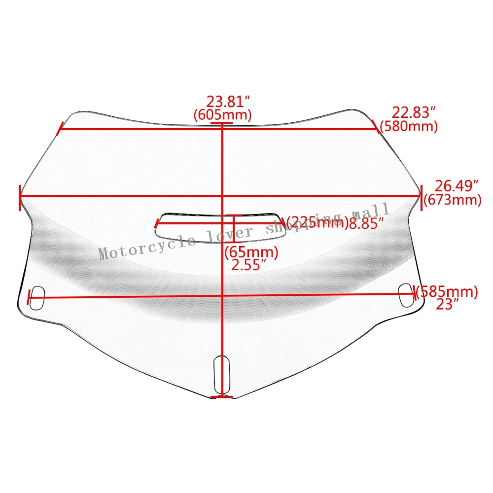 Moto Accessory Clear Windshield Wind Deflector Windscreen For Honda Goldwing GL1800 Gold wing 1800 2001-2017 New