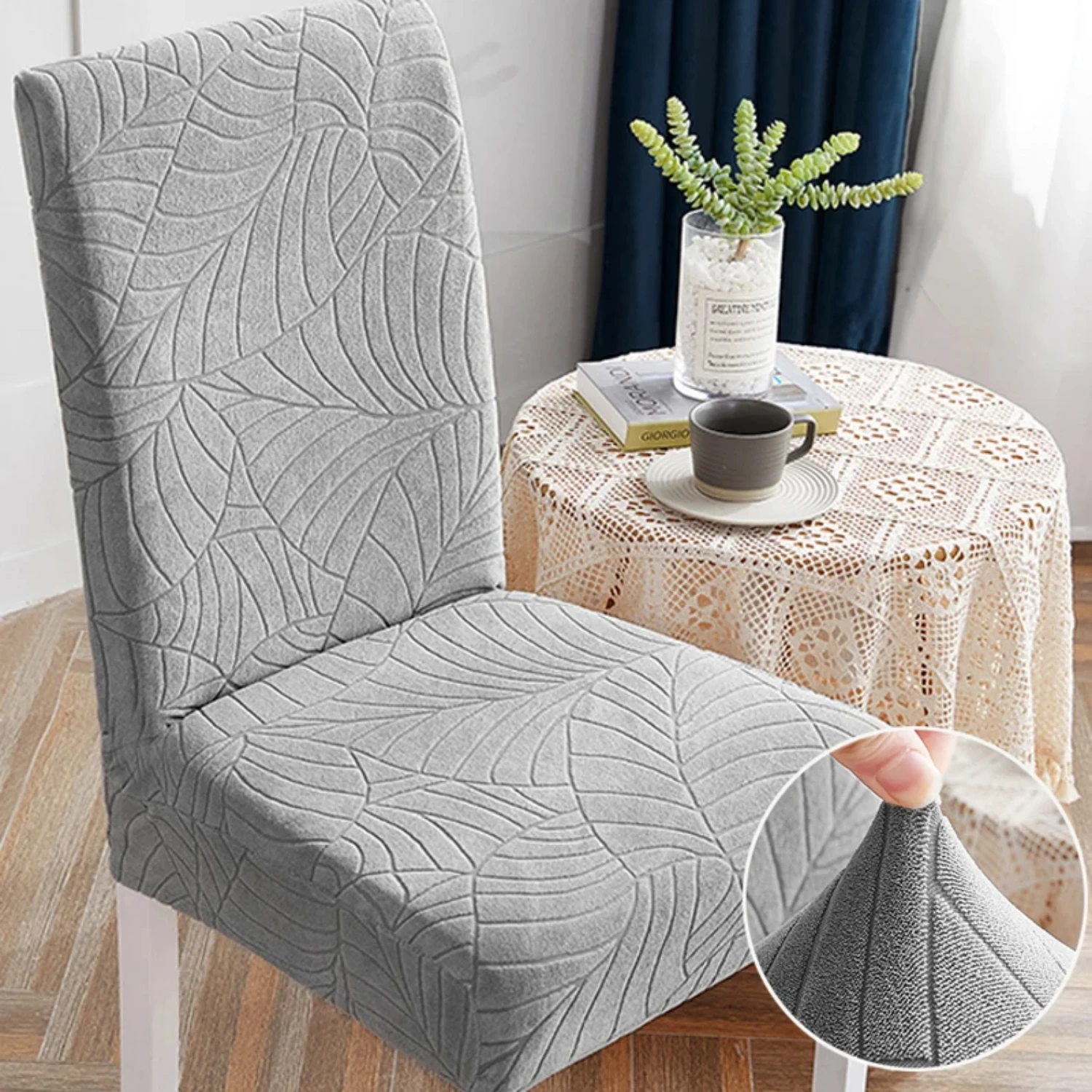 Elastic Big Cheap Chair Cover for Living Room Chairs - Stretchy Dining Seat Covers for a Stylish Home Décor Upgrade Chair bands