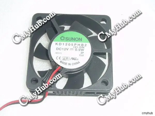 For SUNON KD1205PHB2 (2).GN DC12V 0.9W 5015 5CM 50mm 50x50x15mm 3pin Cooling Fan KD1205PHB2 (2).GN