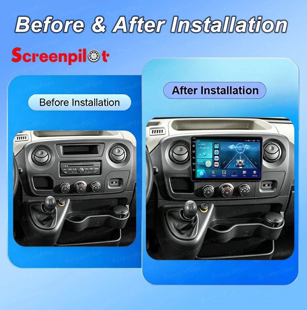 10 Inch Android 16 For Renault Master 2003-2011 Car Radio Stereo Head Unit Multimedia Video Player 2K QLED GPS Navigation 8 Core