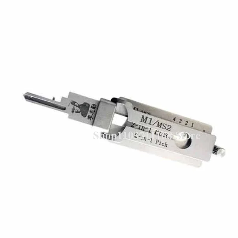 LISHI M1/MS2 2 في 1 أداة اختيار وتزيين الأقفال قفل رئيسي سريع الفتح لأداة قفل الباب الأمريكية الاحترافية #3