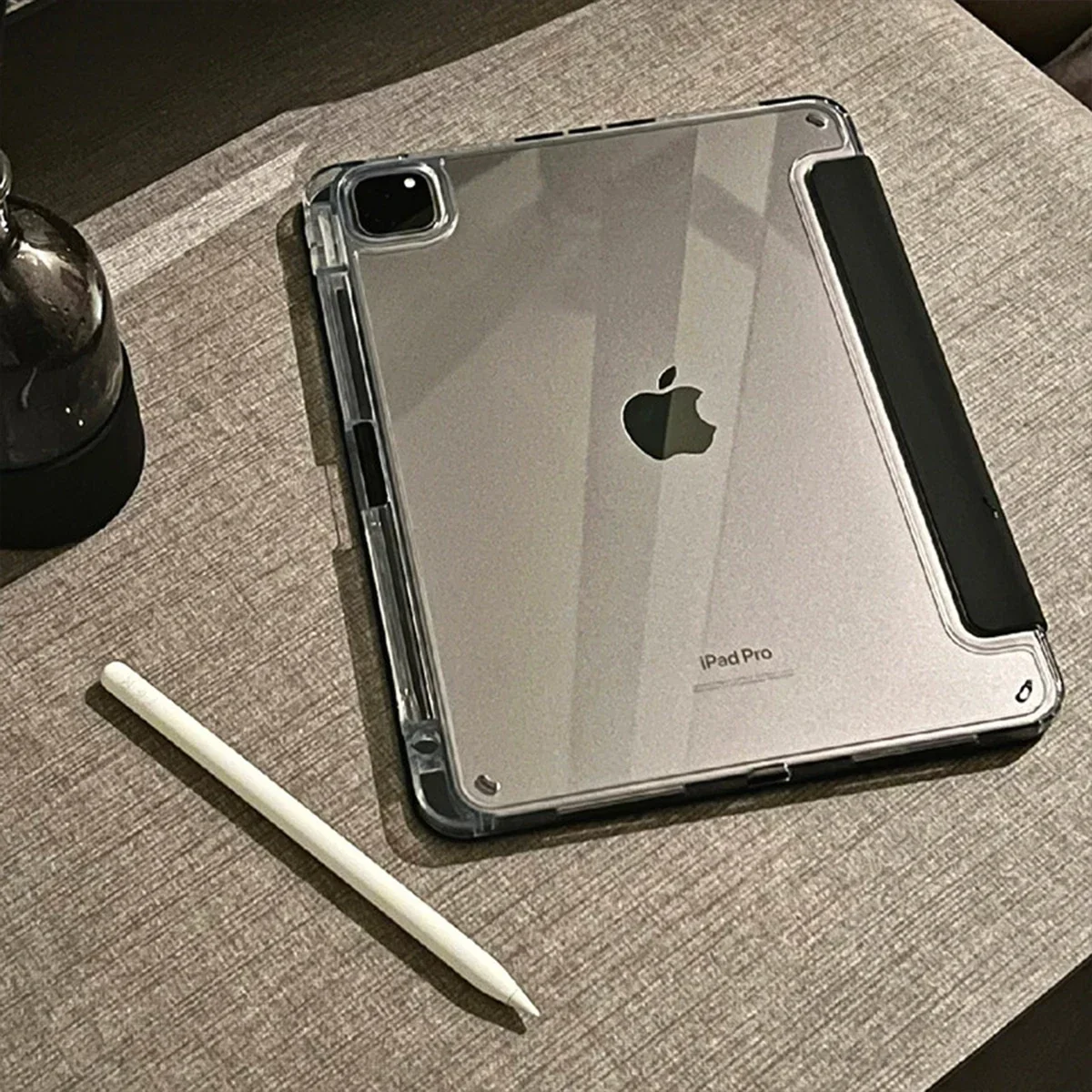 New Acrylic HD Case For iPad Pro M5 11 13 inch Funda For Ipad Pro 6th Generation (M5) Case with Pencil Holder Shockproof Cover