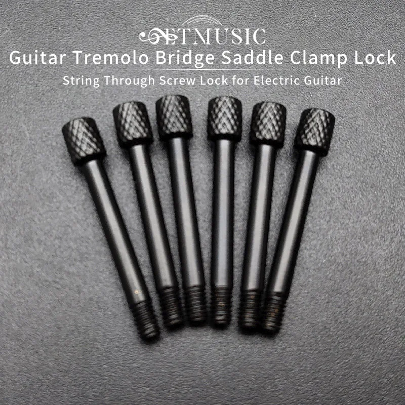 

60pcs Brass Electric Guitar Tremolo Bridge Saddle Clamp Lock String Screw/String Through Screw/Not Need Insert Block