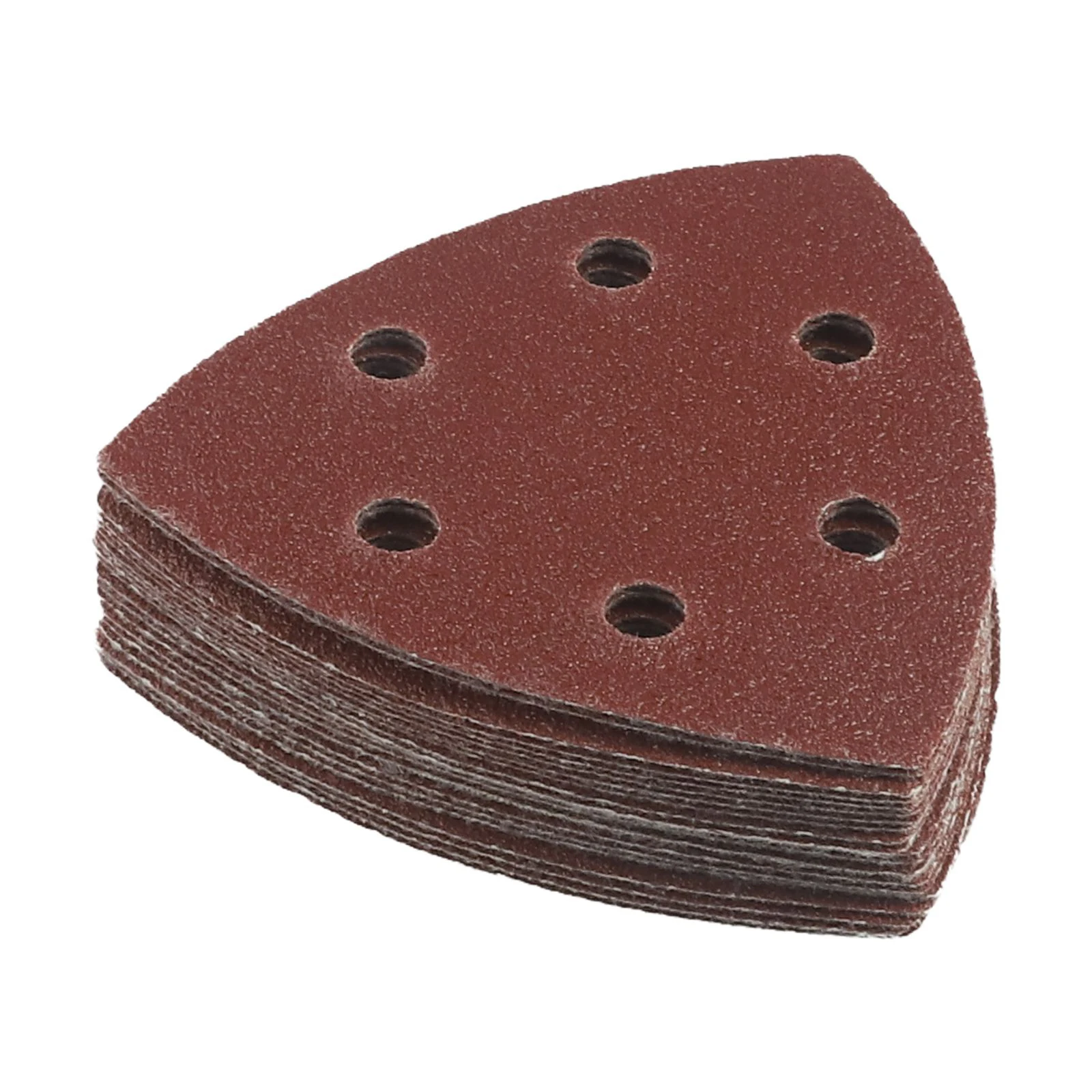 20pcs Sanding Paper 90mm Triangular Sandpaper 6 Hole Triangle Fit Oscillating Multi Tool Sanding Pad 40-320 Multi Grit